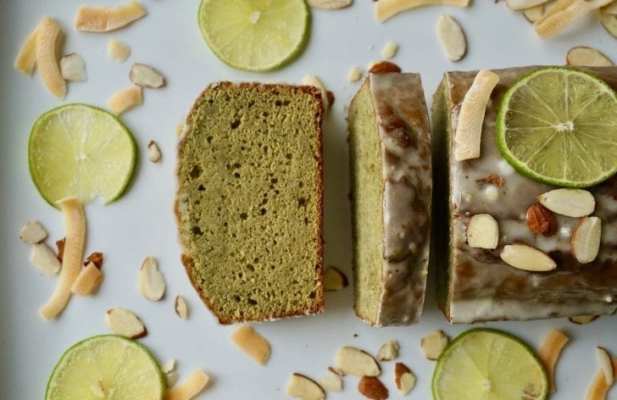 Matcha Coconut Cake With Lime Glaze - FoodWage recipe