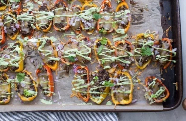 Mini Bell Pepper Nachos - FoodWage recipe