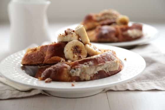 NUTTY BANANA STUFFED FRENCH TOAST - FoodWage recipe