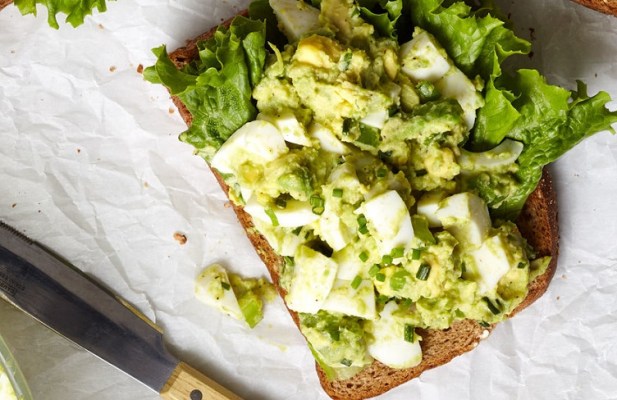 Open-Faced Avocado Egg Salad Sandwich - FoodWage recipe