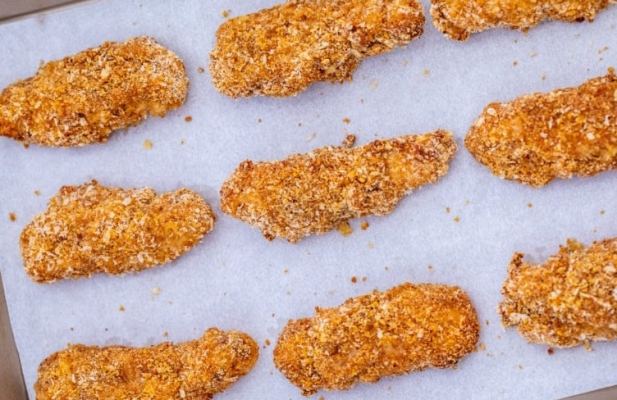 Oven-Fried Chicken Strips - FoodWage recipe