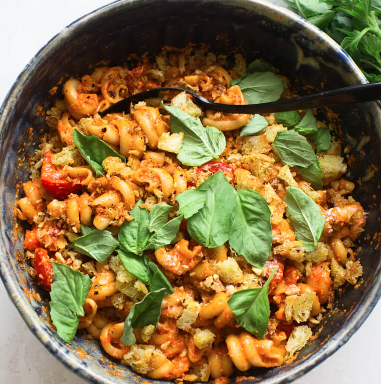 Roasted Pepper Pasta Salad - FoodWage recipe