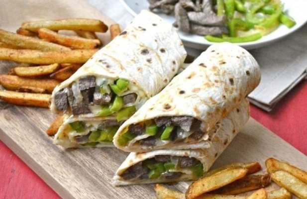 PHILLY CHEESE STEAK WRAP - FoodWage recipe