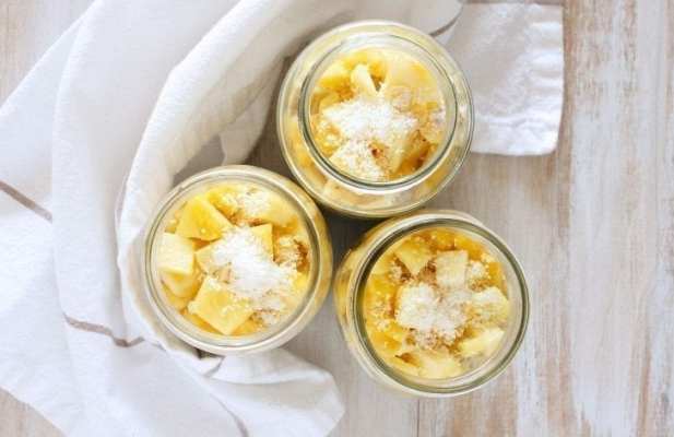 Piña Colada Overnight Oats - FoodWage recipe