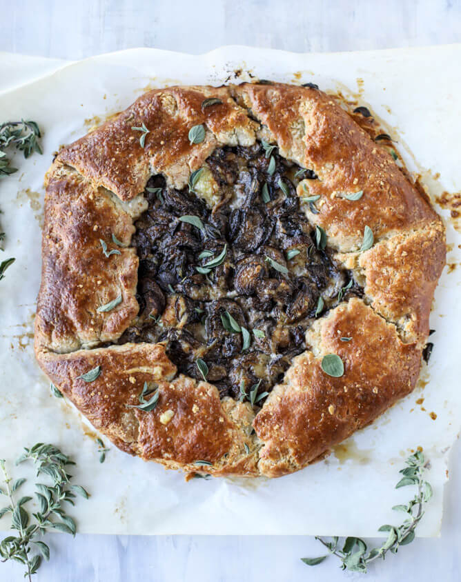 Portobello Gruyere Galette - FoodWage recipe