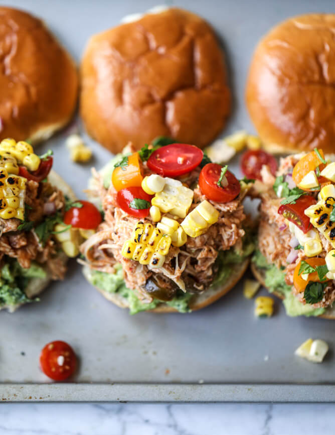 Pulled Chicken Guacamole Sliders - FoodWage recipe