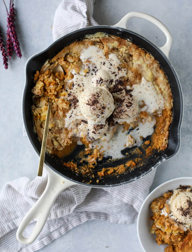 Pumpkin Skillet Cobbler - FoodWage recipe