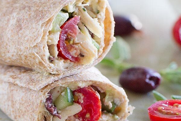 QUICK GREEK CHICKEN WRAPS - FoodWage recipe