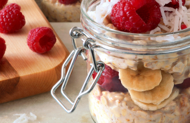 Raspberry Coconut Overnight Oats - FoodWage recipe