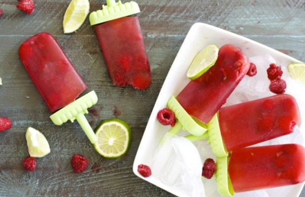 Raspberry Tea Popsicles - FoodWage recipe