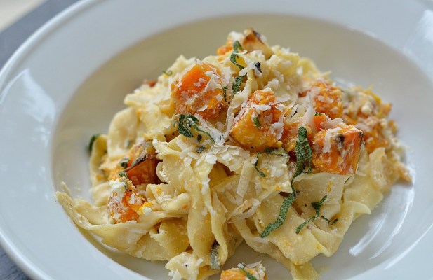 Roasted Butternut Squash Pappardelle - FoodWage recipe