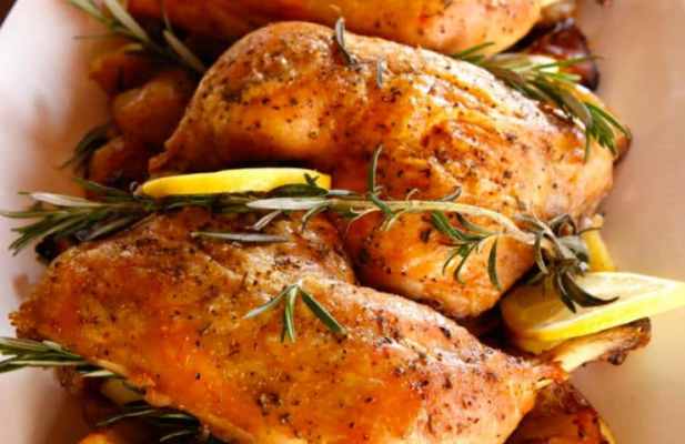 ROSEMARY ROASTED CHICKEN & POTATOES - FoodWage recipe