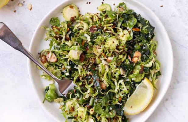 SHAVED BRUSSELS SPROUTS SALAD - FoodWage recipe