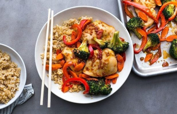 Sheet-Pan Chicken Teriyaki With Vegetables - FoodWage recipe