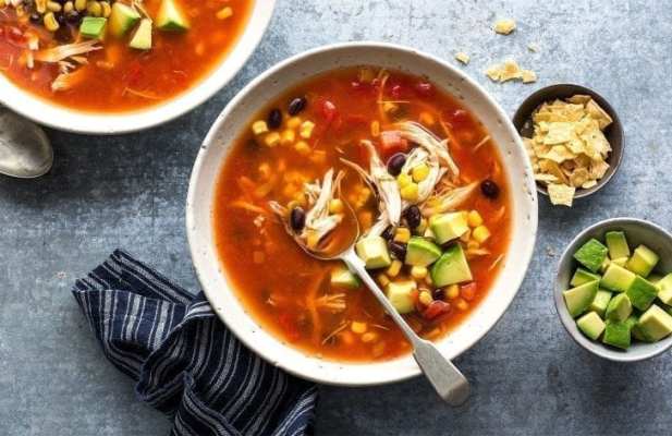 Simple Chicken Tortilla Soup - FoodWage recipe