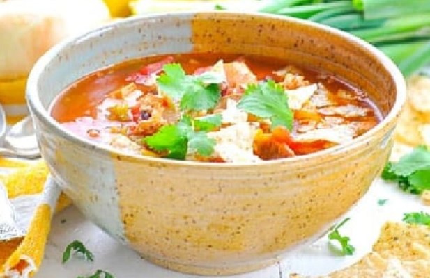 Slow Cooker Chicken Tortilla Soup - FoodWage recipe