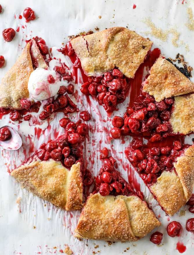 Sour Cherry Galette - FoodWage recipe