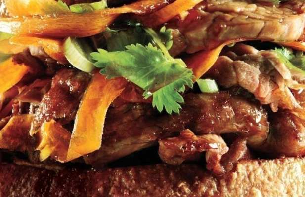 SOY-MARINATED PORK SANDWICH - FoodWage recipe