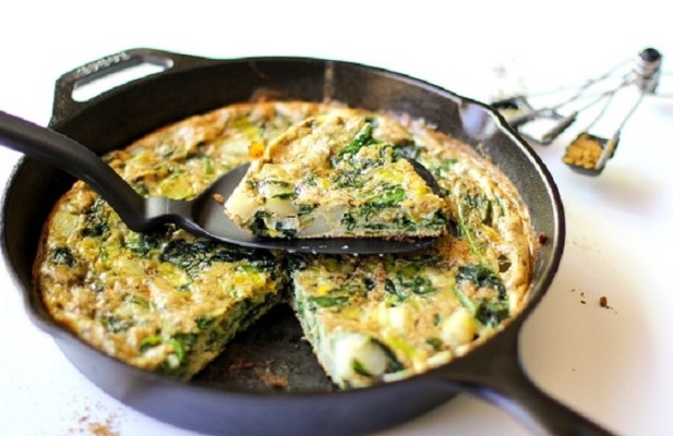 Spinach & Potato Frittata - FoodWage recipe