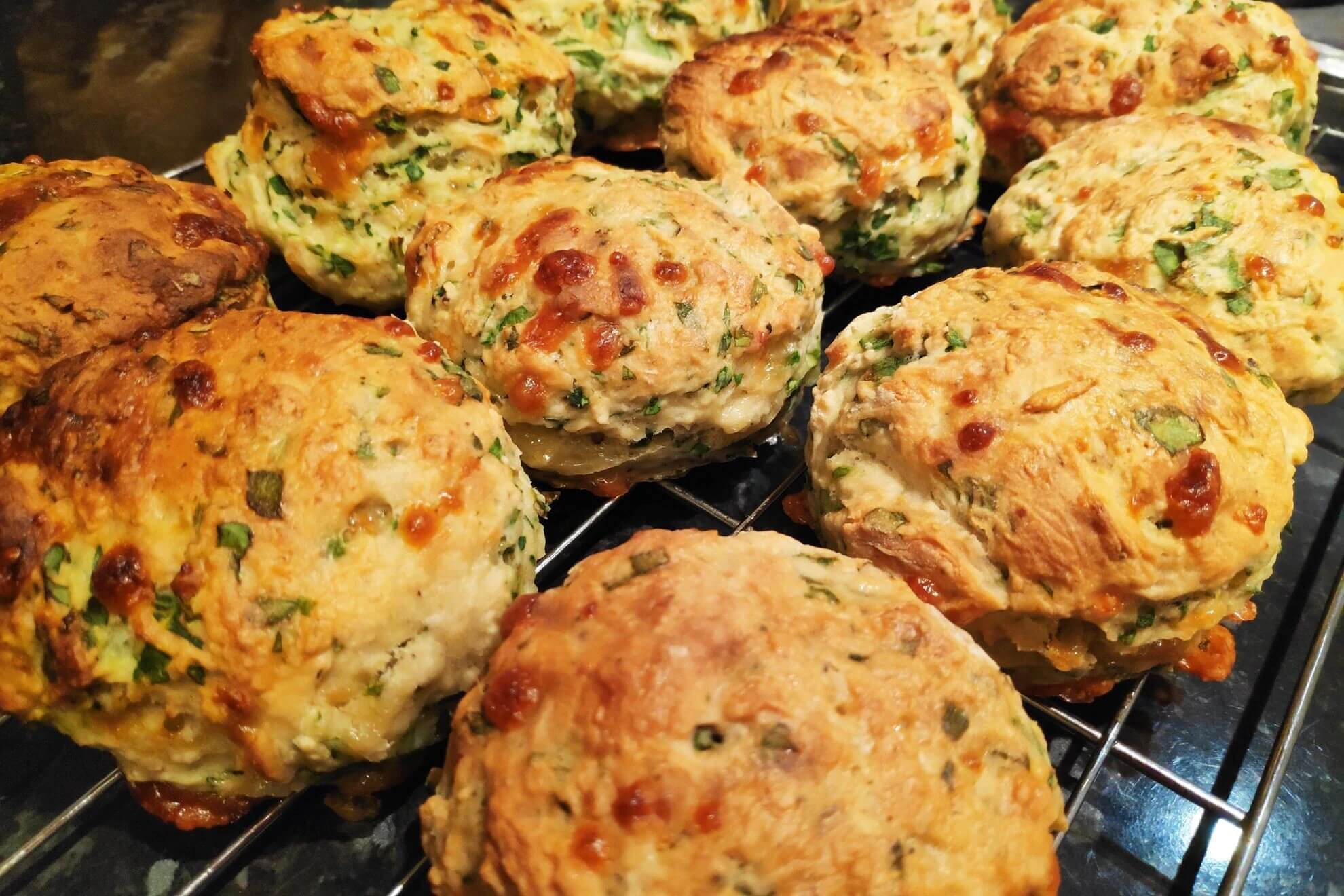 Savoury Spinach Scones - FoodWage recipe