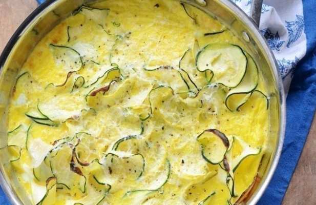 Spiralized Squash Frittata - FoodWage recipe