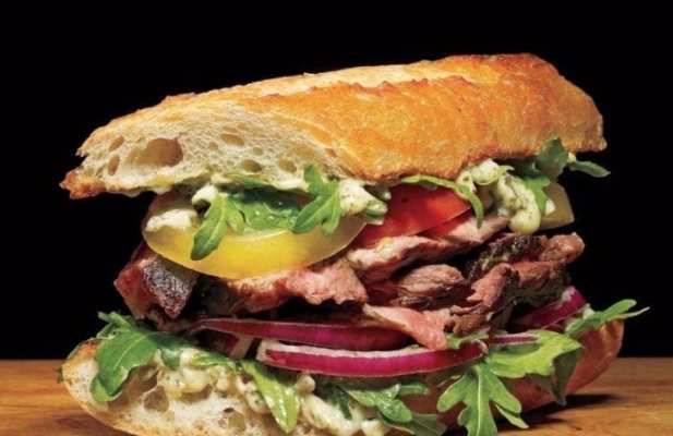 STEAK BAGUETTES WITH PESTO MAYO - FoodWage recipe