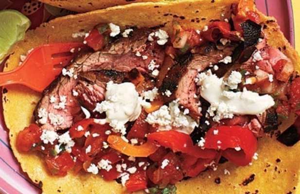 STEAK TACOS WITH LIME MAYO - FoodWage recipe