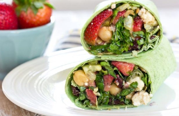 Strawberry Salad Wrap - FoodWage recipe
