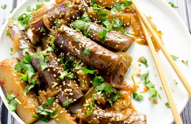 Sweet And Spicy Asian-Style Eggplant - FoodWage recipe