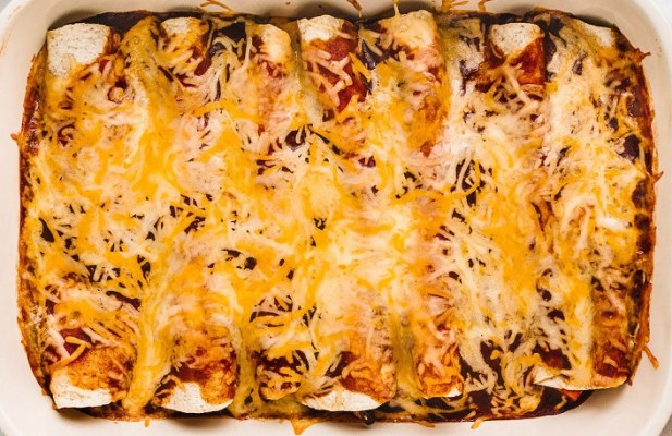 Sweet Potato Black Bean Enchiladas - FoodWage recipe