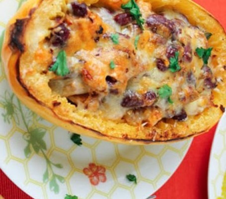 TEX-MEX BAKED SPAGHETTI SQUASH - FoodWage recipe