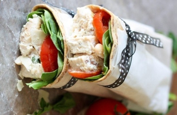 Tuscan Chicken Salad Wrap - FoodWage recipe