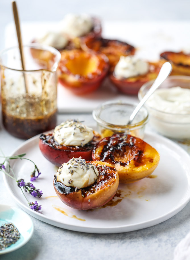 Whipped Ricotta Grilled Peaches - FoodWage recipe