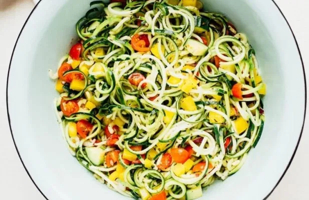 Zucchini Noodle Spaghetti Salad - FoodWage recipe